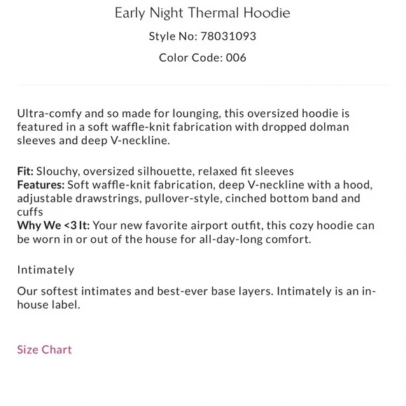 Free people waffle knit oversized hoodie - Picture 8 of 8